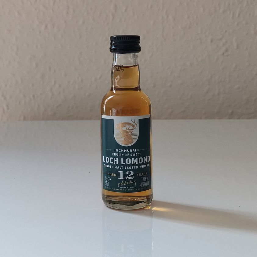 A bottle of Loch Lomond from the Scottish distillery.